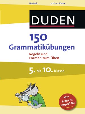cover image of 150 Grammatikübungen 5. bis 10. Klasse